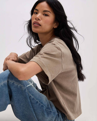 Cindy Relaxed Crop Tee