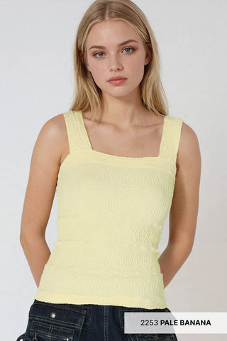 NIKIBIKI - Lace Textured Square Top