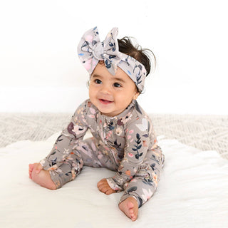 Gigi and Max - Tatum RUFFLE ZIP Bamboo One Piece Floral Baby Clothing