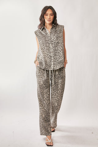 Lolita Leopard Button Down Set
