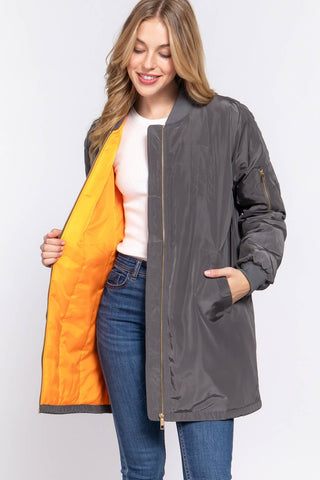 The Long Line Bomber Jacket