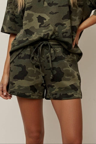 Camo French Terry Shorts