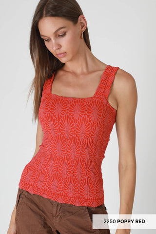 NIKIBIKI - Lace Textured Square Top