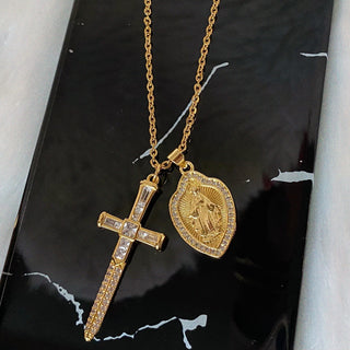 Guardian Double Charm Religious Pendant