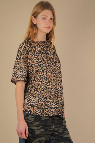 Olivia Oversized Leopard Printed Knit Top