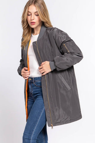 The Long Line Bomber Jacket