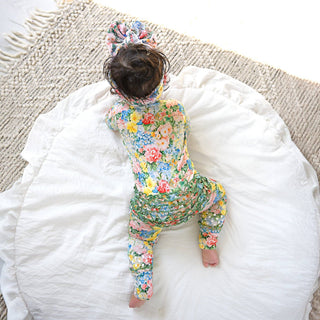 Gigi and Max - Joanna RUFFLE ZIP Bamboo One Piece Floral Baby Clothing