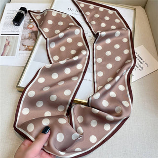 Polka Dot Geometric Long Scarf