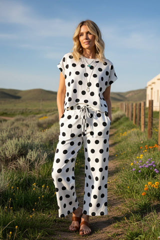 Polka Dot Lounge Top