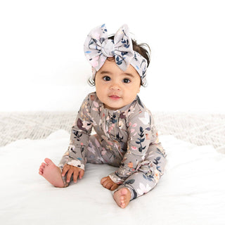 Gigi and Max - Tatum RUFFLE ZIP Bamboo One Piece Floral Baby Clothing