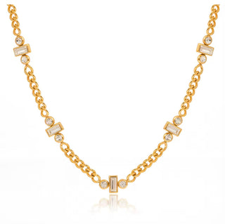 Maeve Crystal Chain Necklace