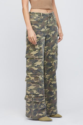 The Hidden Nori Camo High Rise Cargo