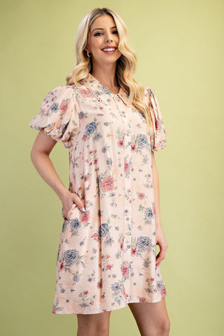 Mia Floral Puff Sleeve Dress