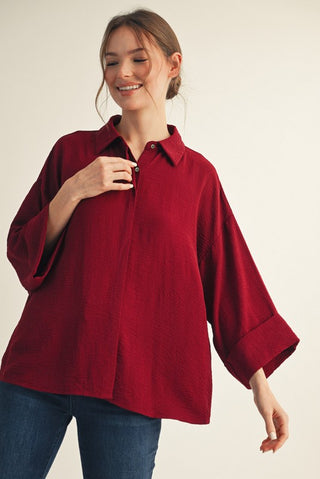 Greta Collared 3/4 Sleeve