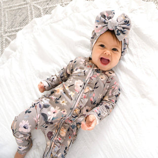 Gigi and Max - Tatum RUFFLE ZIP Bamboo One Piece Floral Baby Clothing