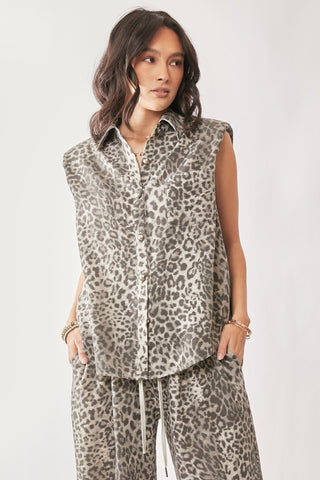 Lolita Leopard Button Down Set