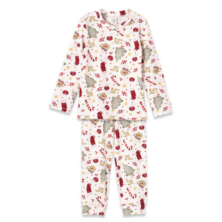 Noel Treasures Kids Christmas Bamboo Pajama Set