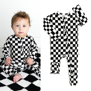 Gigi and Max - Axel ZIP Bamboo Sleepies Little Baby Outfit Bamboo