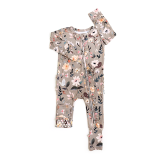 Gigi and Max - Tatum RUFFLE ZIP Bamboo One Piece Floral Baby Clothing