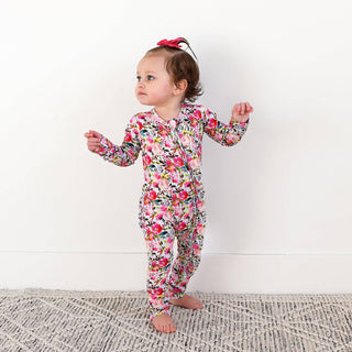 Gigi and Max - Eloise RUFFLE ZIP Bamboo Baby Outfit Sleepies Little
