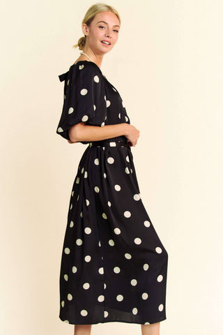 Pammi Polka Dot Midi Dress