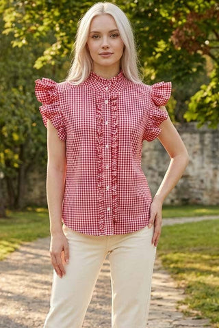 Playful Gingham Ruffle