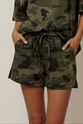 Camo French Terry Shorts