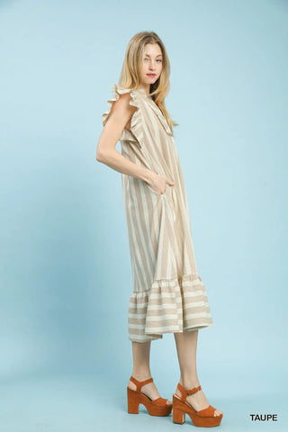 Shasta Striped Midi Dress