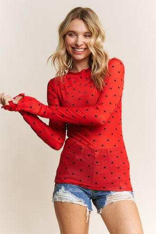 The Sweet Heart Mesh Top