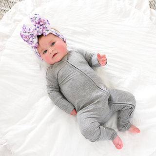 Gigi and Max - Riley Ribbed ZIP Bamboo One Piece Two Way Zipper Baby Outfit
