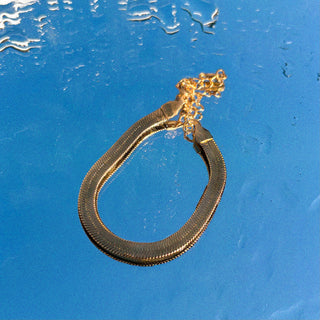 Slick Herringbone Chain Bracelet