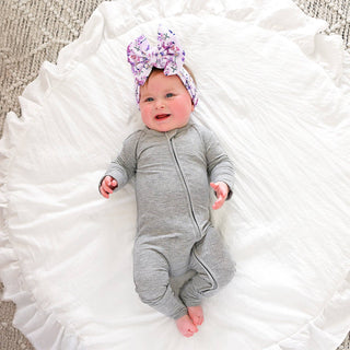 Gigi and Max - Riley Ribbed ZIP Bamboo One Piece Two Way Zipper Baby Outfit
