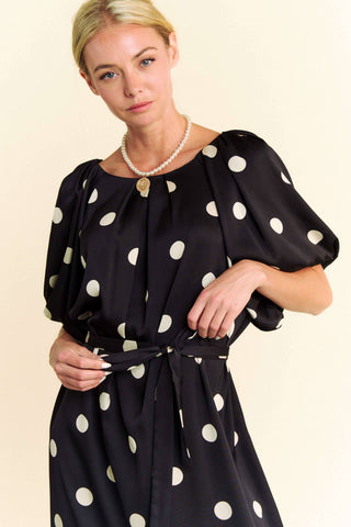 Pammi Polka Dot Midi Dress