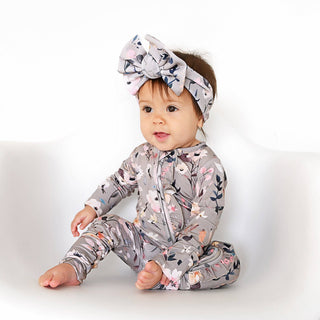 Gigi and Max - Tatum RUFFLE ZIP Bamboo One Piece Floral Baby Clothing