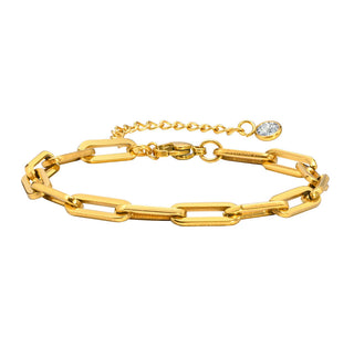 Aces Paper Clip Chain Bracelete