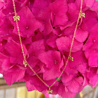 Francesca Bow Charm Necklace