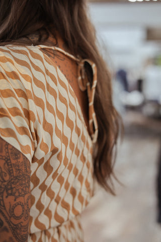 Prickly Pear V-Neck Maxi Dress