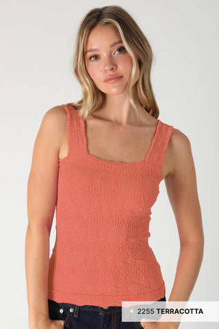 NIKIBIKI - Lace Textured Square Top