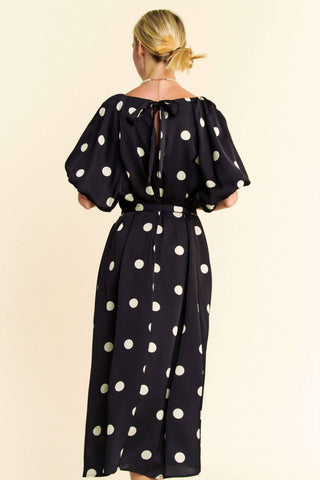 Pammi Polka Dot Midi Dress