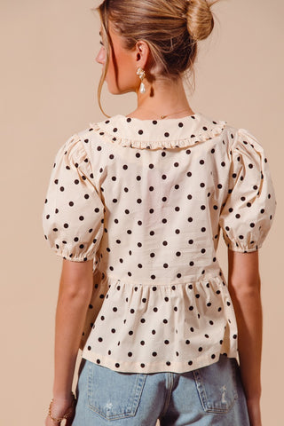 Poppi Polka Dot Peplum