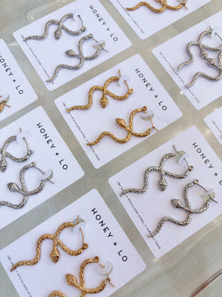 Evie Snake Earrings