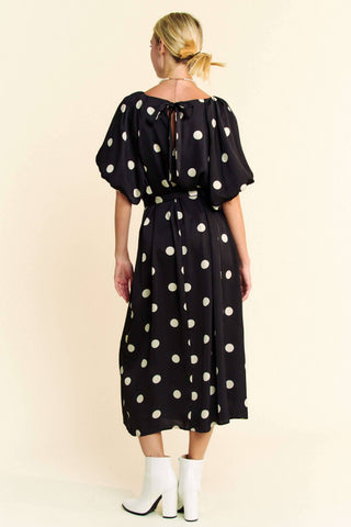 Pammi Polka Dot Midi Dress