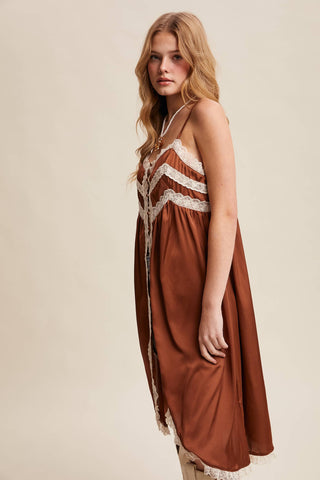 The Lace Trim Maxi Cami Top