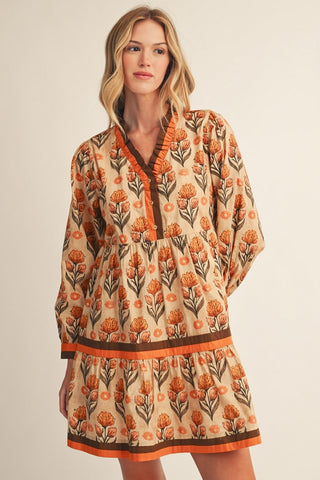 Thankful Tiered Cotton Dress