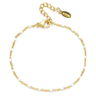 Carly Enamel Ball Chain Bracelet