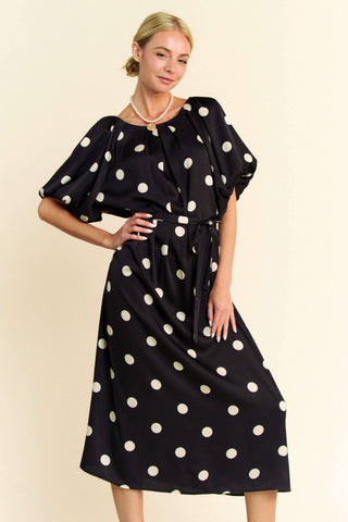 Pammi Polka Dot Midi Dress