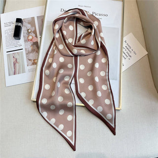 Polka Dot Geometric Long Scarf