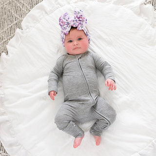 Gigi and Max - Riley Ribbed ZIP Bamboo One Piece Two Way Zipper Baby Outfit
