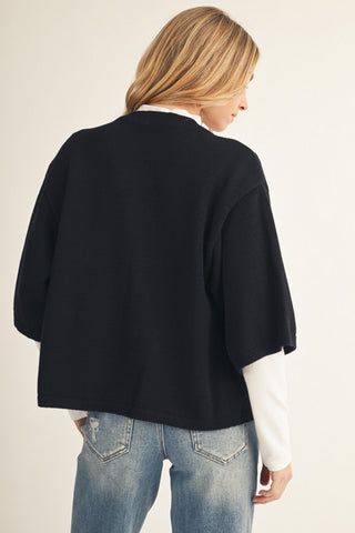 The Camille Cropped Button