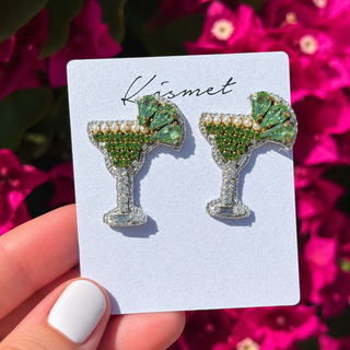 Margarita Hand Made Embellished Bling Stud Earrings